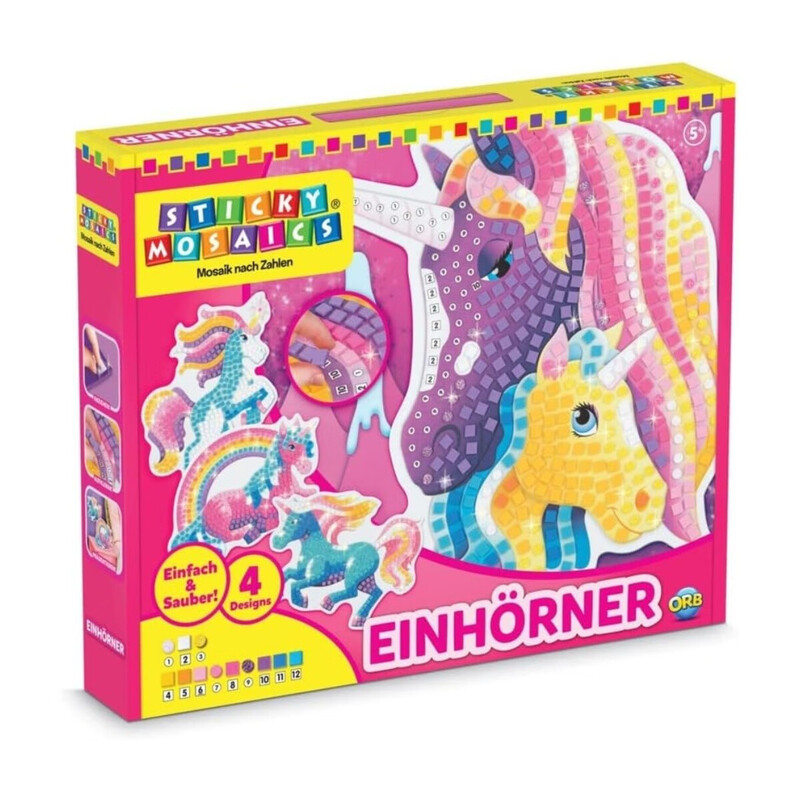 STICKY MOSAICS Kreativset Einhörner
