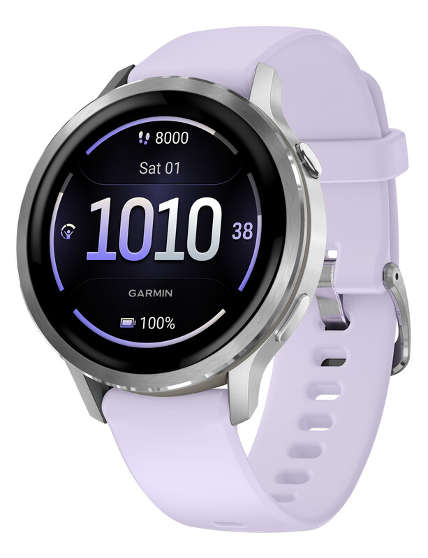 GARMIN Venu 4 41 mm Smartwatch Zilver/Blauwpaars