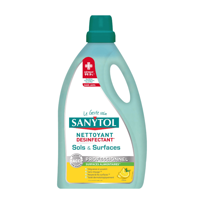 Nettoyant désinfectant sols et surfaces citron Sanytol