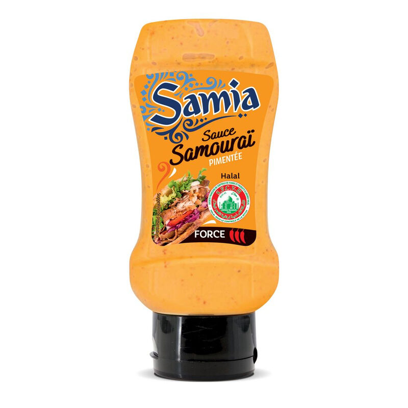 Sauce Halal Samouraï Pimentée Samia Le Flacon De 350 Ml