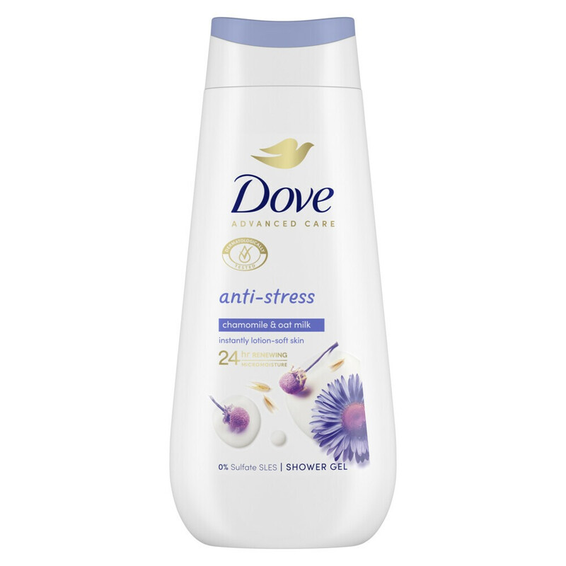 Dove Gel douche Anti-stress 225 ml x 12 (Lot de 12)