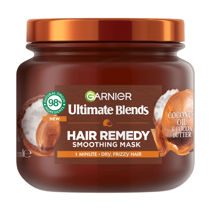 Garnier Ultimate Blends Hair Remedy Smoothing Mask 340ml - Image 3