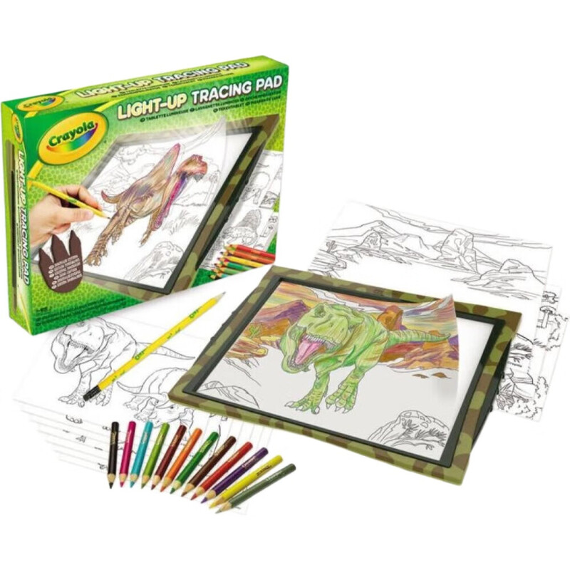 Crayola Tablette de dessins lumineuse édition dinosaures