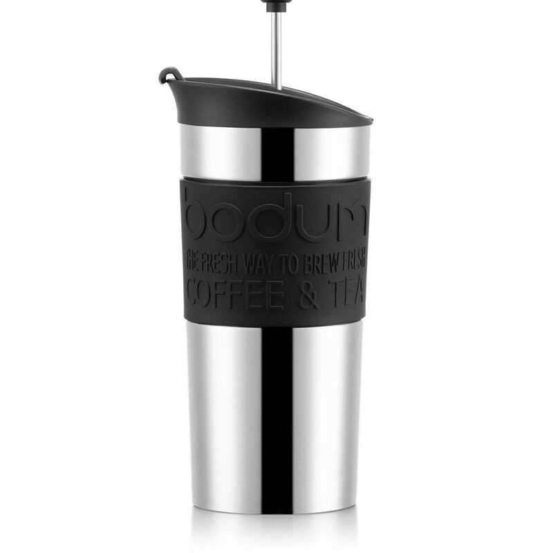 Travel Press Portable Coffee Maker 350ml with extra Lid