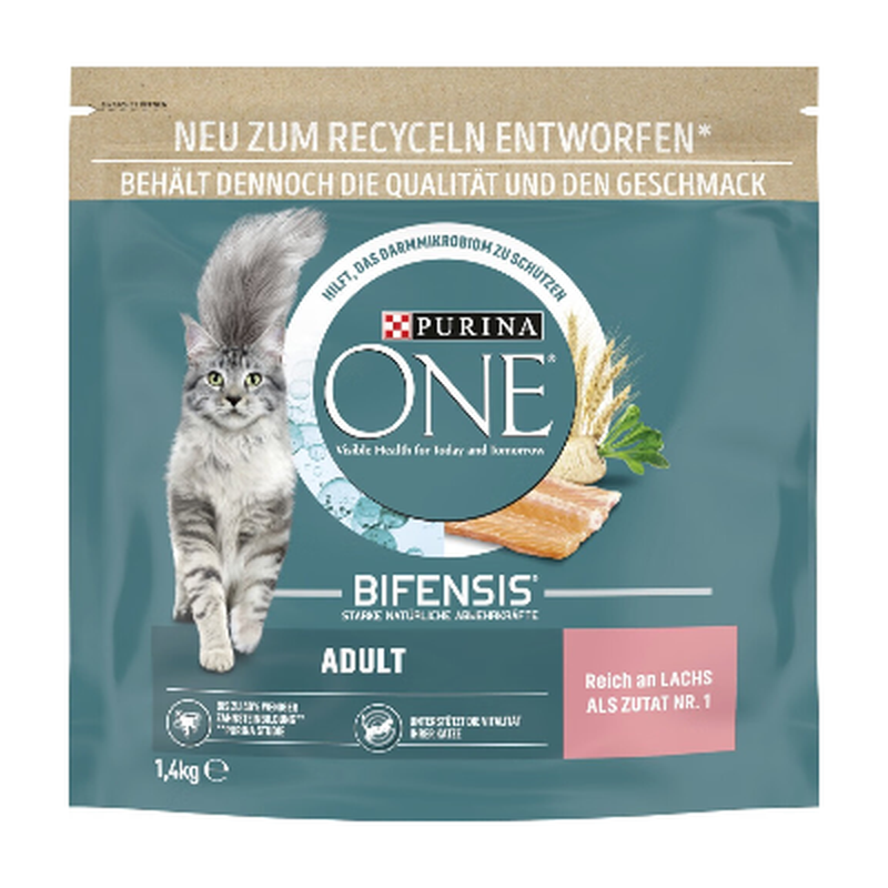 Purina ONE BIFENSIS Adult reich an Lachs 6 x 1.4 kg