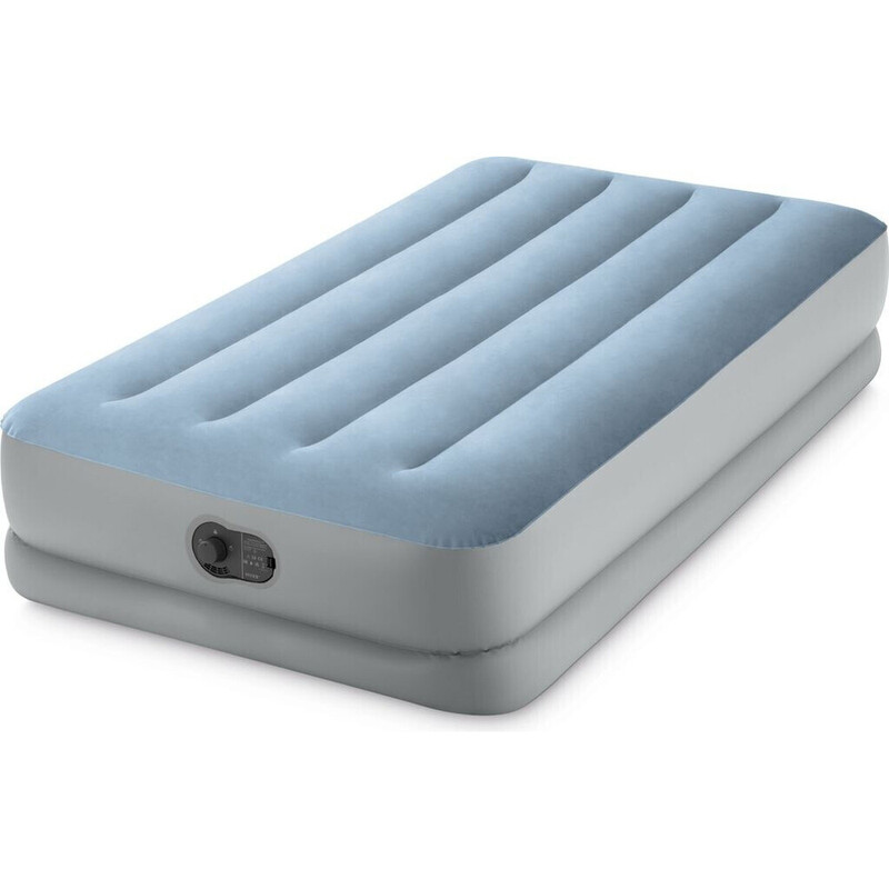 Erhöhtes Komfort-Luftbett für 1 Person 99 x 191 x 36 cm USB hellblau