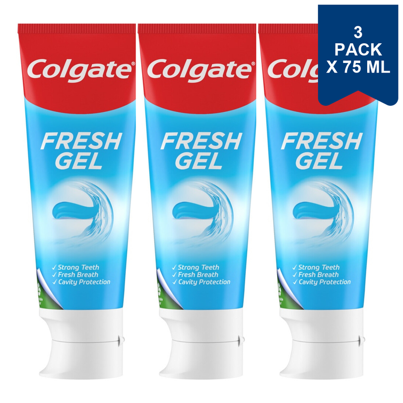Colgate Tandpasta - Fresh Gel 75 ml (3-Pack)