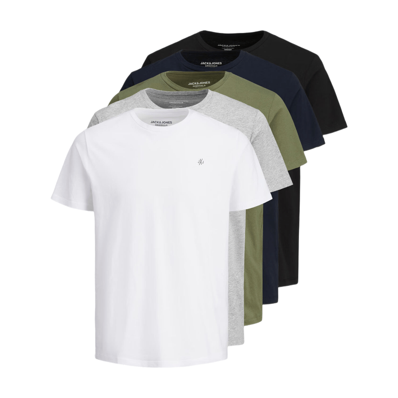 T shirt Jack & Jones Homme T shirt Paquet de 5 JORJXJ EU - vue 3