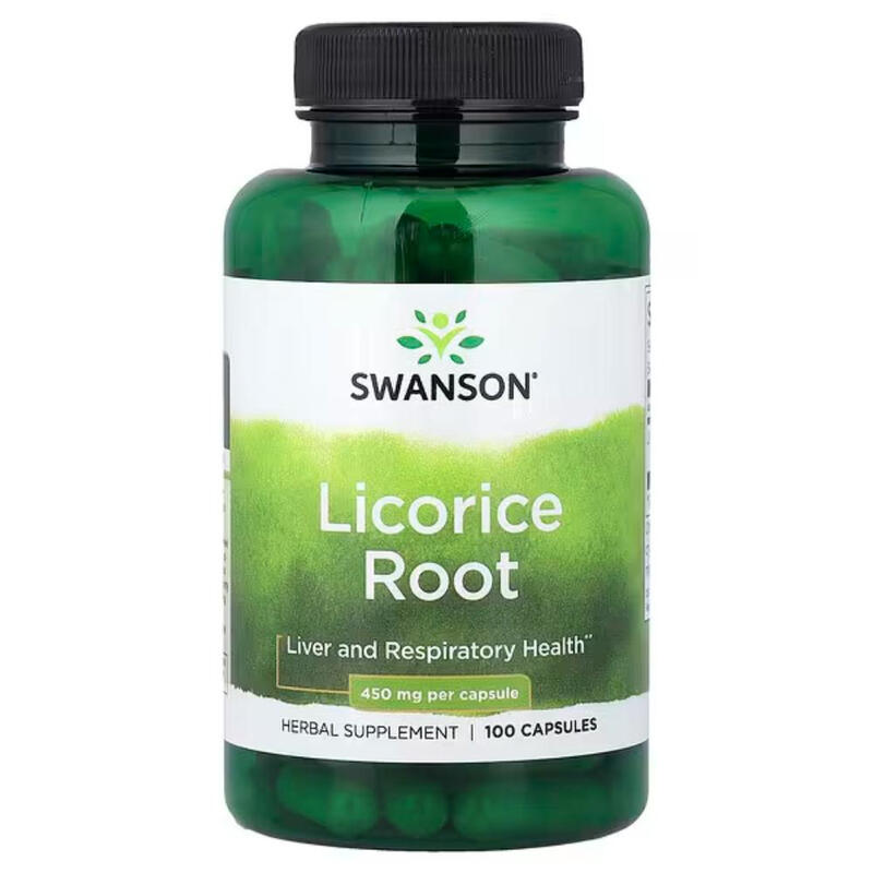 Swanson Women's Licorice Root Digestive Support 450Mg Capsules - 100 Capsules
