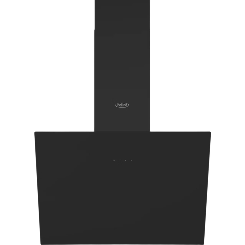 CHIM 603ANG BLK 60cm Chimney Cooker Hood, Ducted & Recirculation