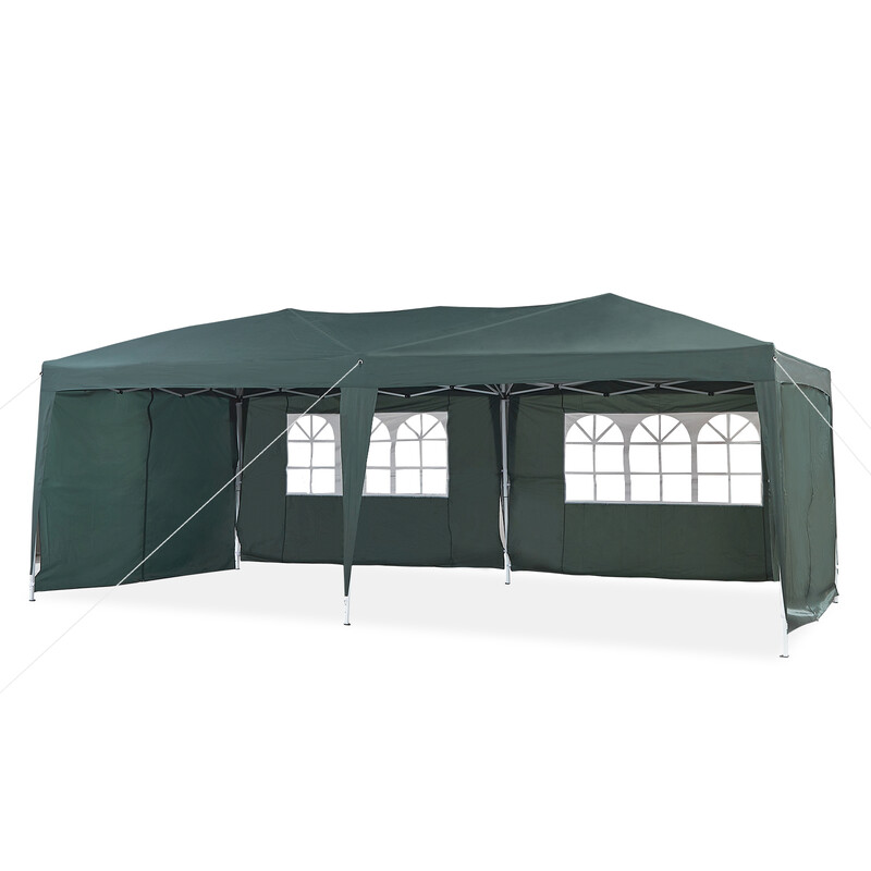3 x 6 m Gazebo with Side Panels, Water Resistant Anti-UV Garden Party Tent Marquee wi