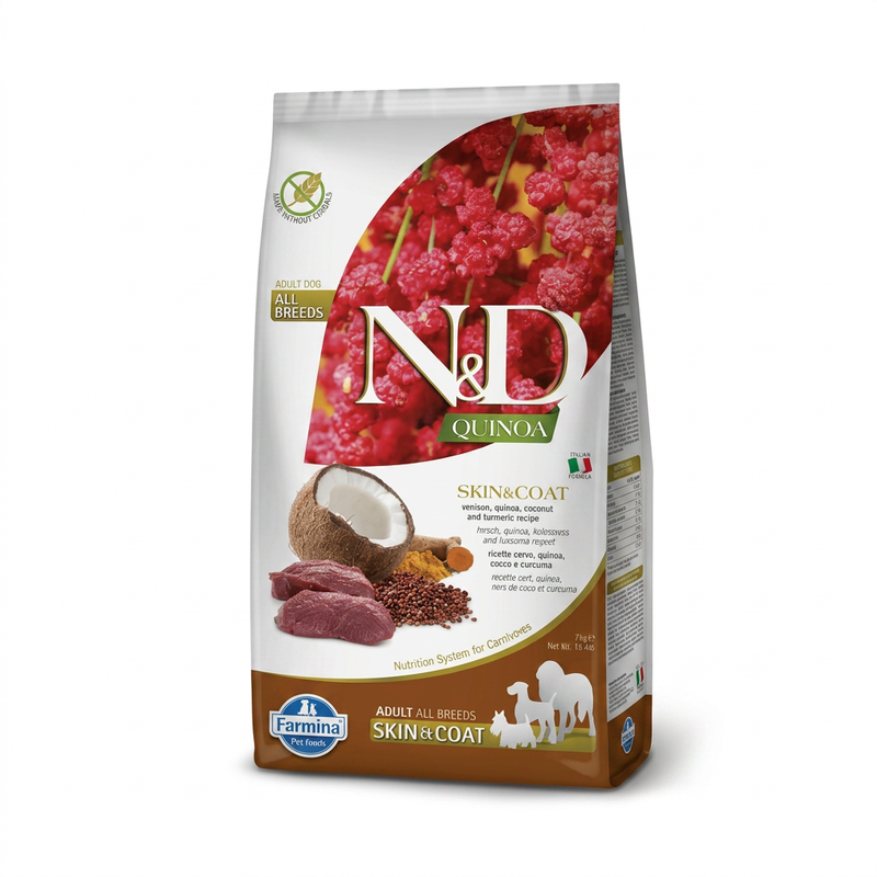 Farmina N&D Quinoa Huid & Vacht Volwassen Grote Hond Ree 7 kg