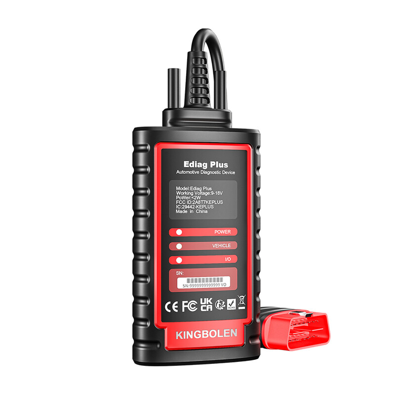 KINGBOLEN OBD2 Diagnosegerät EDIAG PLUS: All System Scanner mit CAN-FD, 15+ Resets, ECU Codierung & 1 Jahr Software-Abo Scan-Tool für alle …