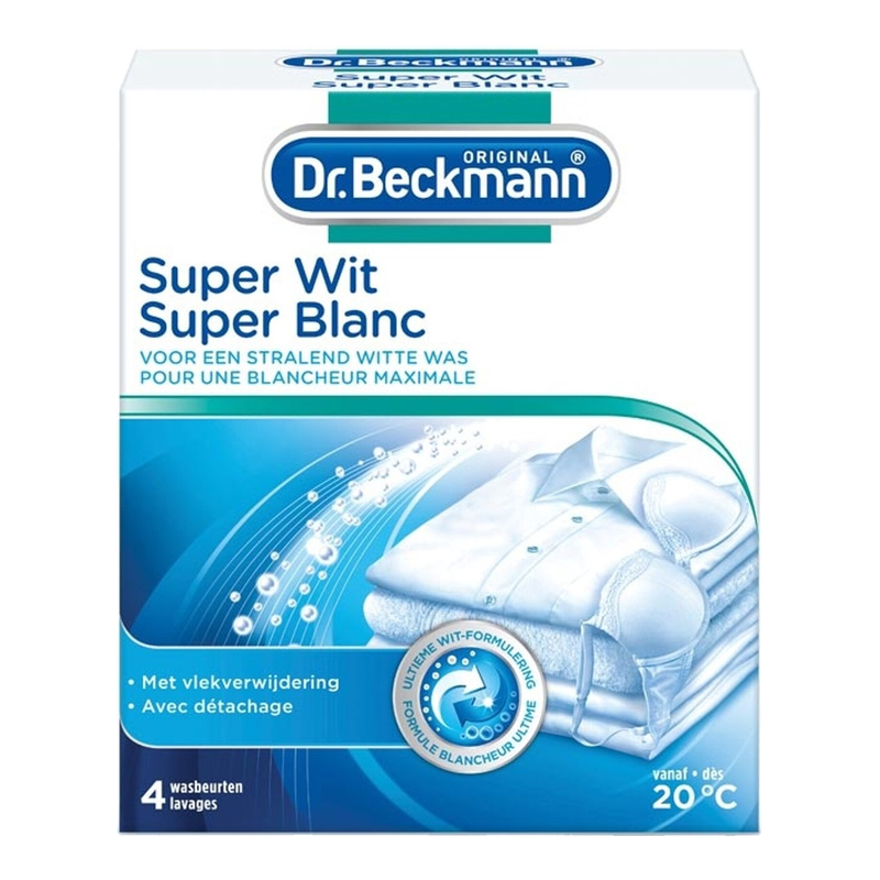 Dr. Beckmann Textiel Super White Intensieve Witmaker 4 stuks