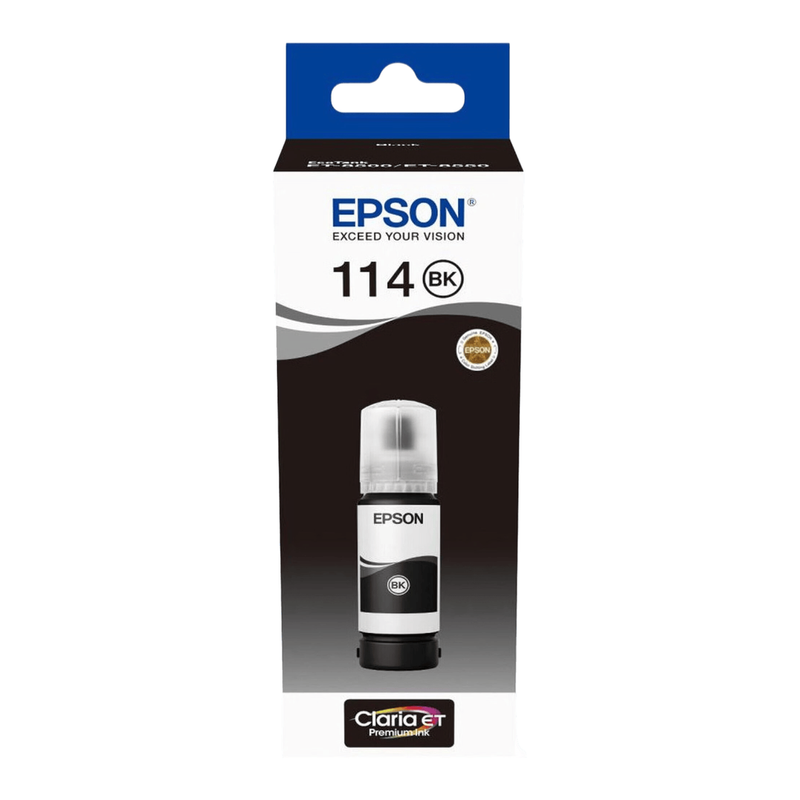 Epson 114 pigmentzwarte inkttank (origineel Epson)