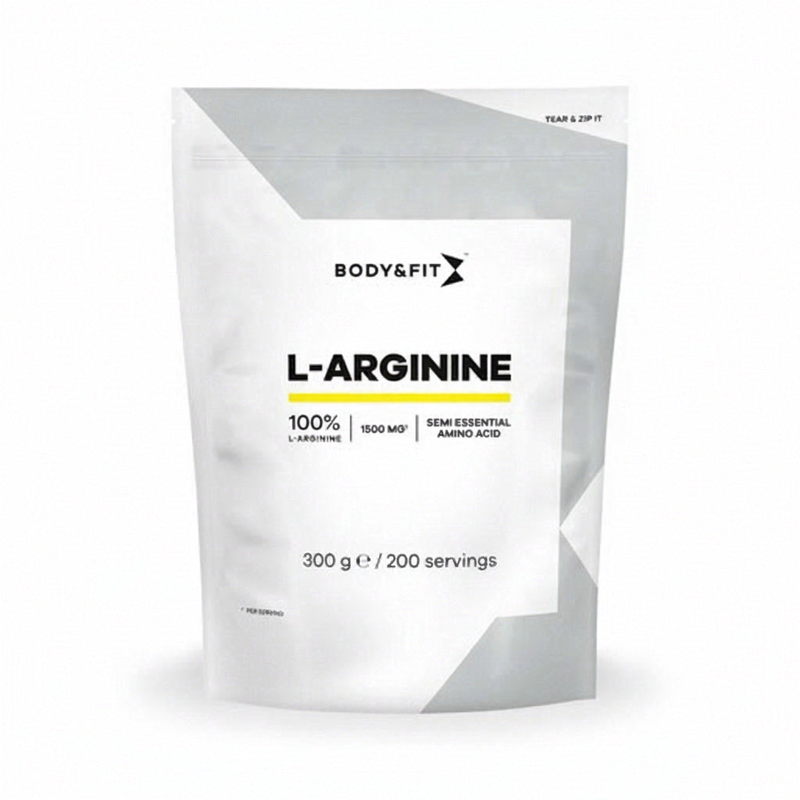 Body & Fit L-Arginine Poeder Ongearomatiseerd 300 g - 200 Porties