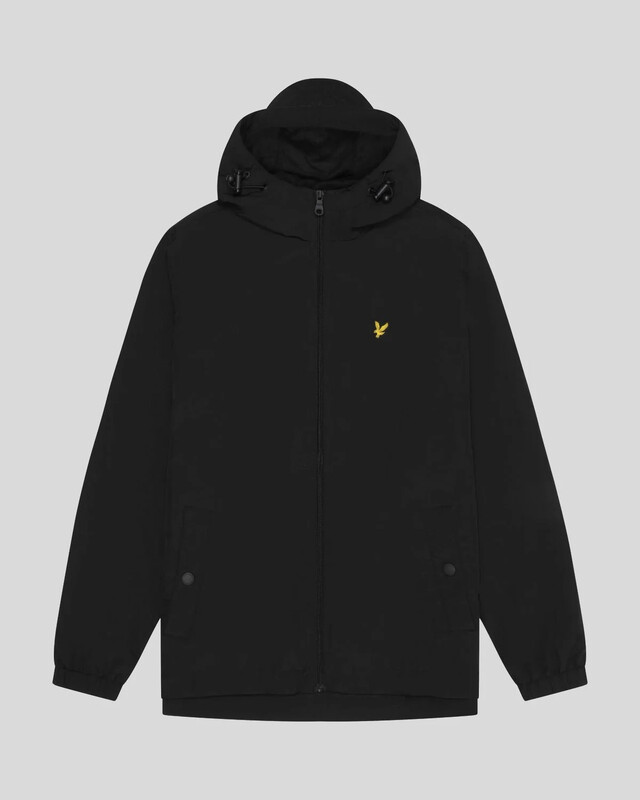Lyle & Scott Black Water Resistant Hooded Jacket - Jet