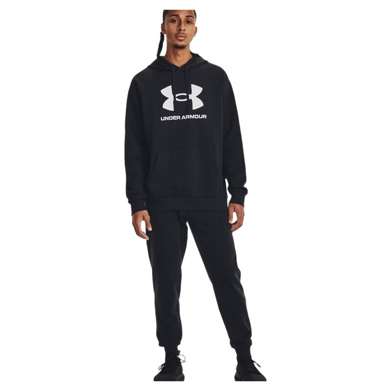 Under Armour Heren Ua Rival Fleece Logo Hd Zwart / Wit Rival Collectie M