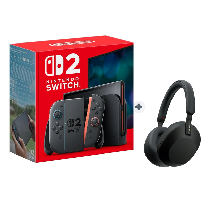 Geschenk-Set für ungestörtes Gaming: Switch 2 & Sony WH-1000XM5 (Schwarz)