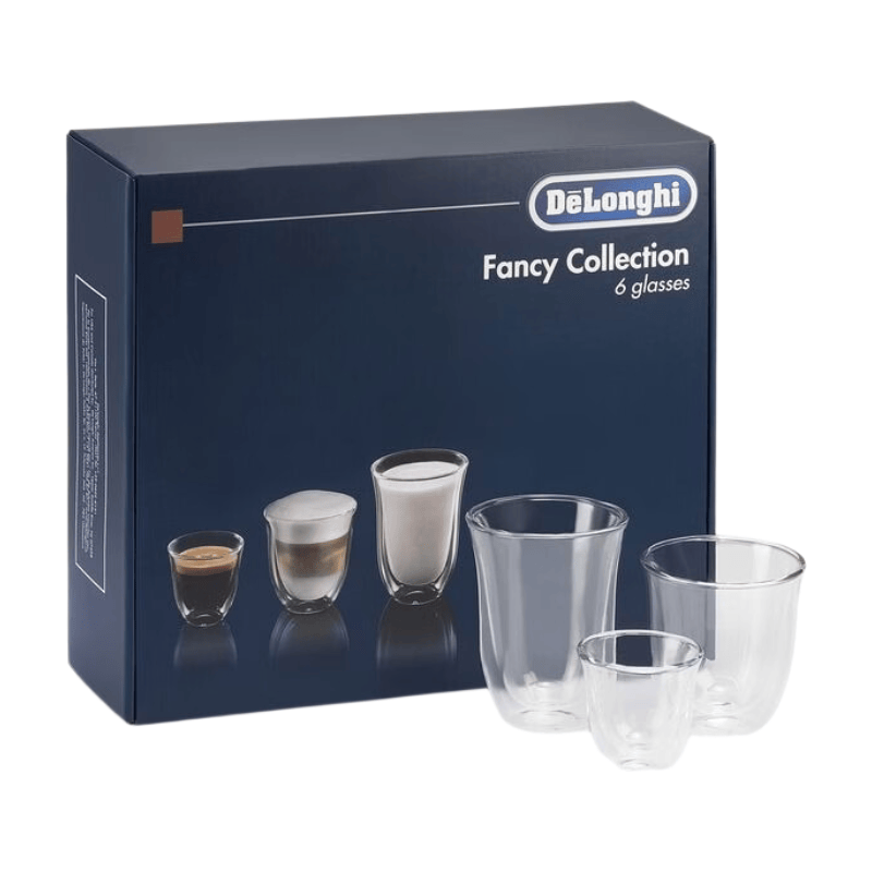 DE‘LONGHI Fancy Collection DLSC302 thermoglazenset transparant - voor koffie en thee, hittebestendig