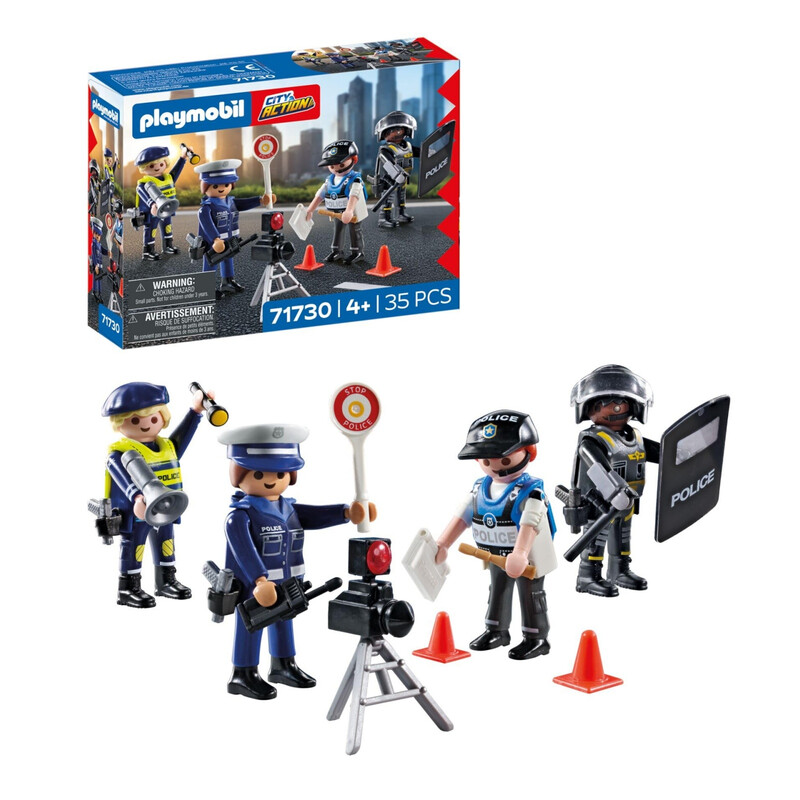 PLAYMOBIL City Action Figuren-Set Polizei Erweiterungswelten für Kinder ab 4 Jahren 71730