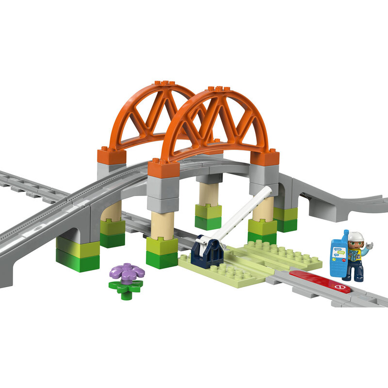 LEGO DUPLO Set d'extension : Les rails et le pont du train 10426 - vue 9