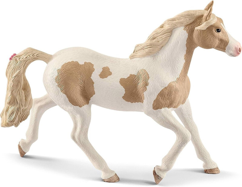 Schleich Horse Club Paint Horse merrie figuur – 10 cm, wit