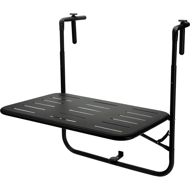 Ausziehbarer Balkontisch 60x43x70 cm, Faltbares platzsparendes Design für kleine Balkone