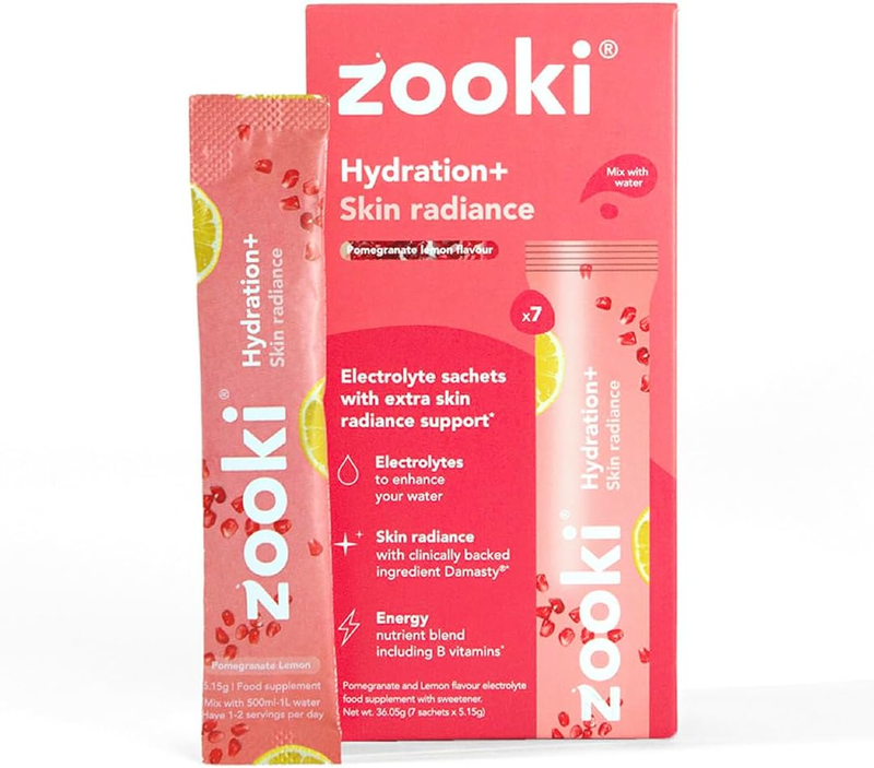 Zooki Electrolytes + Skin Radiance Pomegranate Lemon - 20 X 5.1G