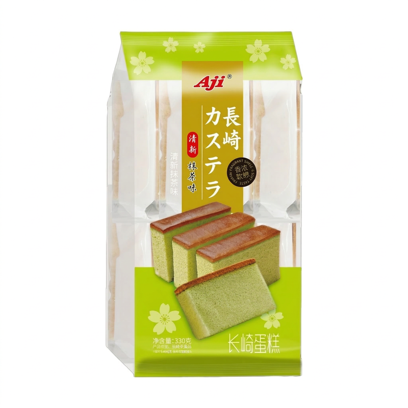 Aji Cake Matcha Flavour 330g (Contains 10 Packs)