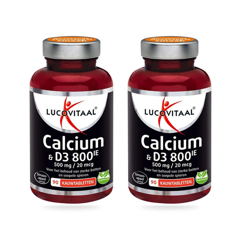 Lucovitaal Calcium + D3 Kauwtabletten 2-Pack