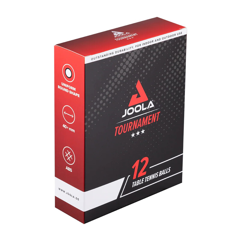 JOOLA tafeltennisbal 12-pack toernooi*** ABS 40+ WH
