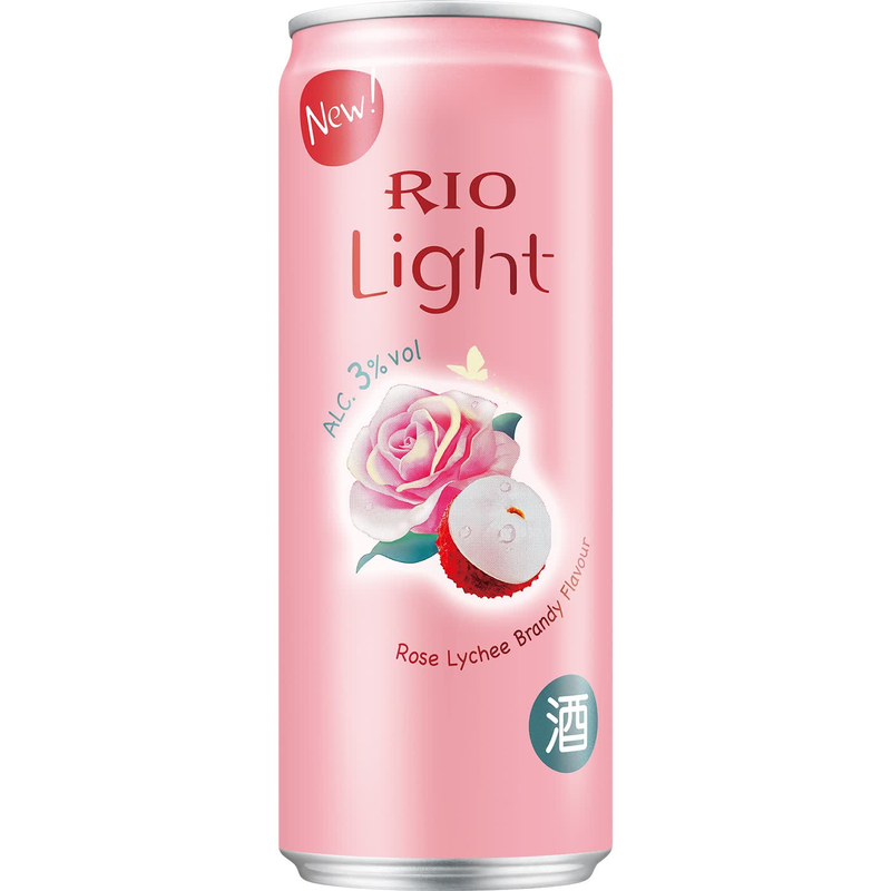 RIO Cocktail Rosé Litschi & Brandy 3 % Alk. 330 ml