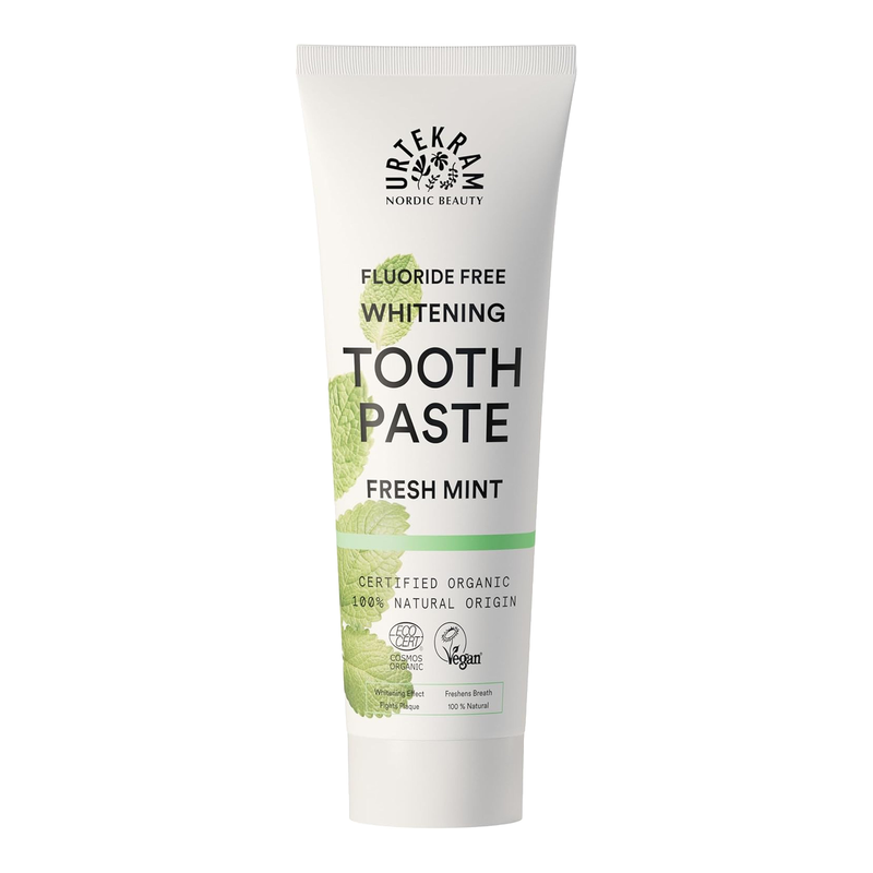Urtekram Fresh Mint Fluoride Free Whitening Toothpaste 75 Ml