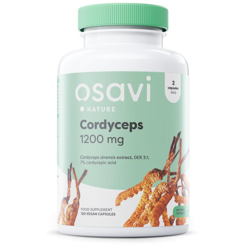 Osavi Cordyceps Energy & Vitality 1200Mg Vegan Capsules - 120 Capsules