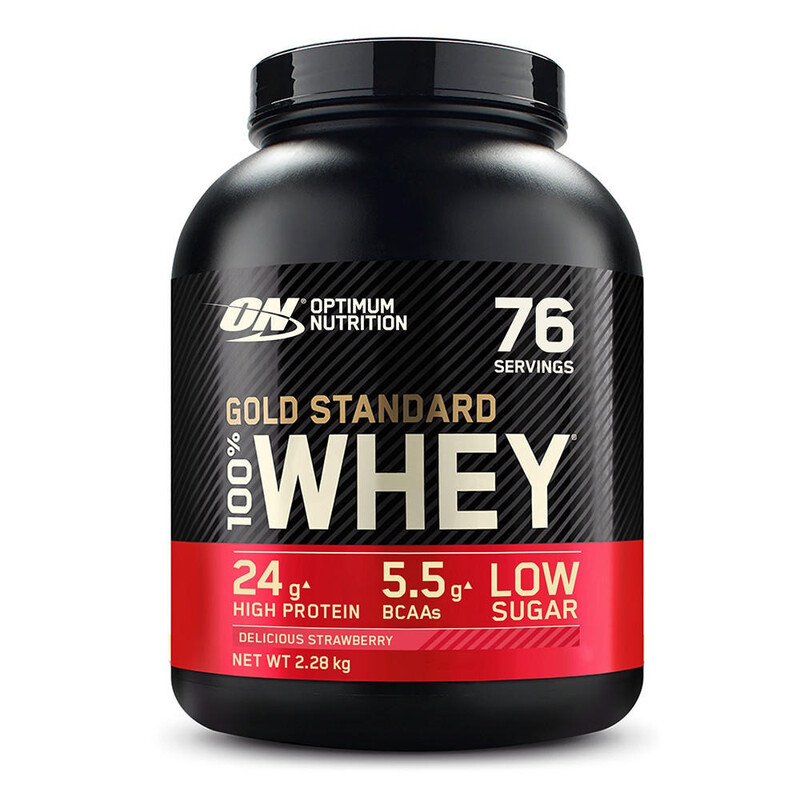 Optimum Nutrition Gold Standard 100% Whey Proteïne, Heerlijke Aardbei 2,28 kg (76 porties)