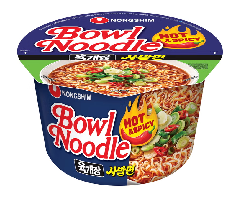 NongShim Noedels in kom Pittig&Heet 100 g