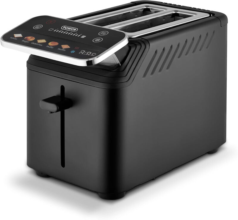 Cavaletto Mirage 2 Slice Digital Toaster, Bagels, Gluten-Free, Memory Function, Extra