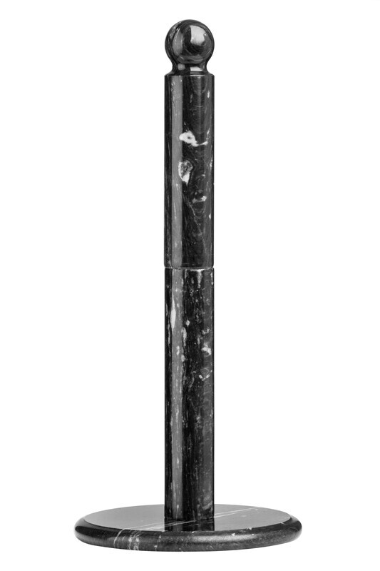 Marmore Black Marble Kitchen Roll Holder
