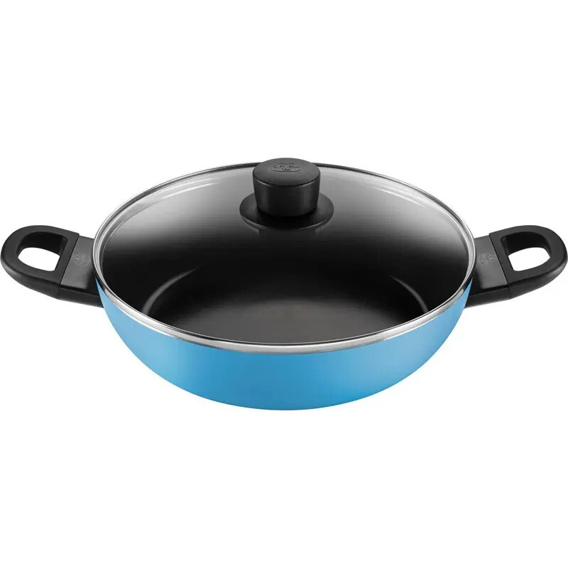 ZWILLING CAPRERA BC Serie 28 cm blaue Bratpfanne mit Deckel