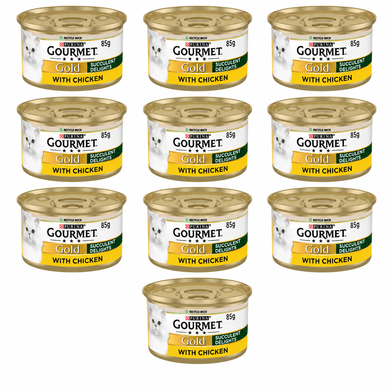 Gourmet Gold Succulent Delights with Chicken 85g x 10