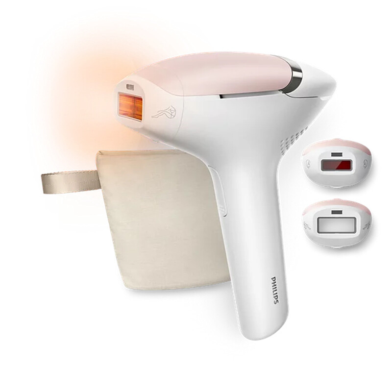 Philips Lumea Ipl 8000 Series Bri932/00 Ipl-Haarentfernungsgerät, Senseiq Smartskin-Sensor, Smartpulse-Technologie, 5 Intensitätsstufen, 2 Aufsätze (Körper & Gesicht), Lumea-App-Anleitung, Netzbetrieb
