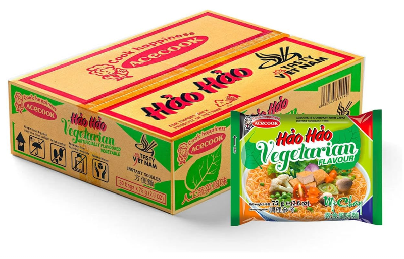 Hao Hao Noodles Vegetarian Flavour 30x75g