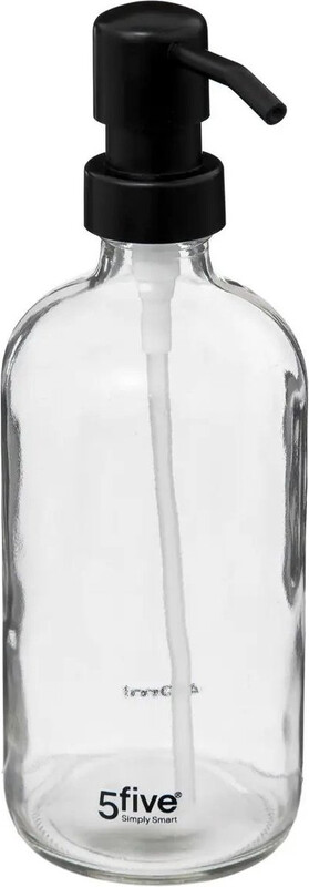 5five Glazen Zeepdispenserdoos - 450,0 mL, Transparant