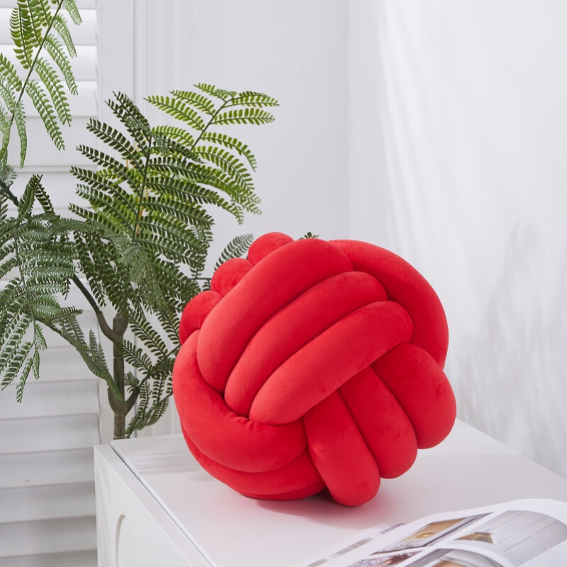 , Polyester/Spandex Knot CushionBall, 28cm, red, 1pack