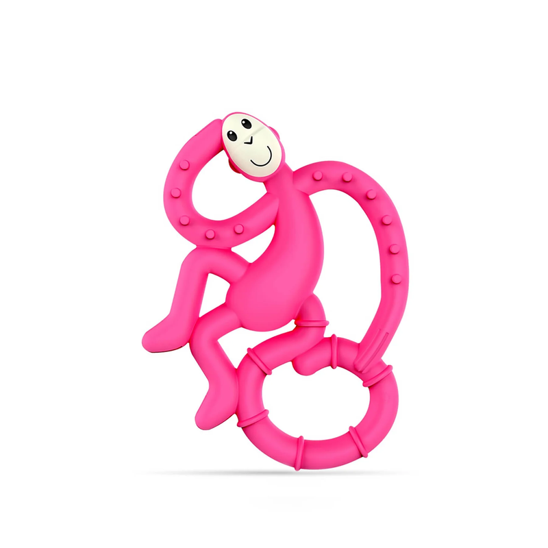 Mini Monkey Teether 3+ Months Pink