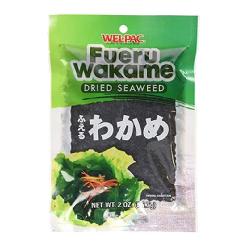 WP FUERU WAKAME Seaweed - 2oz (56.7g) Premium Dried Organic Wakame for Salads & Soups
