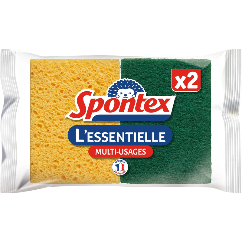 Eponge Essentielle Spontex Le Sachet De 2 Éponges - vue 1