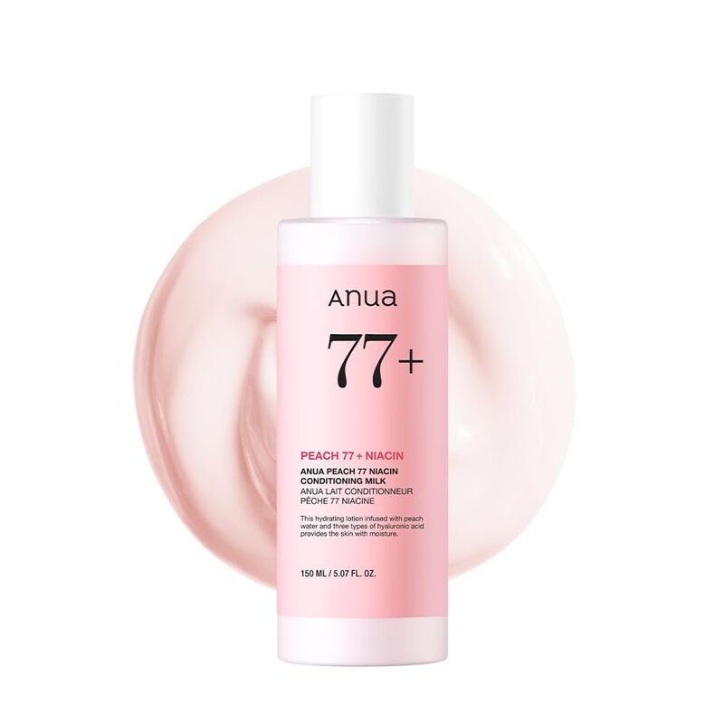 Anua perzik 77% niacine verzorgende melk 150 ml
