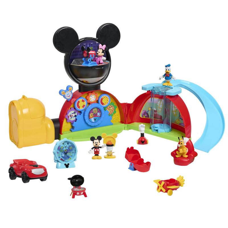 Disney Mickey Mouse Deluxe Clubhouse Playset, Preschool Toy for Toddlers with Figures and Accessories for Imaginative Play